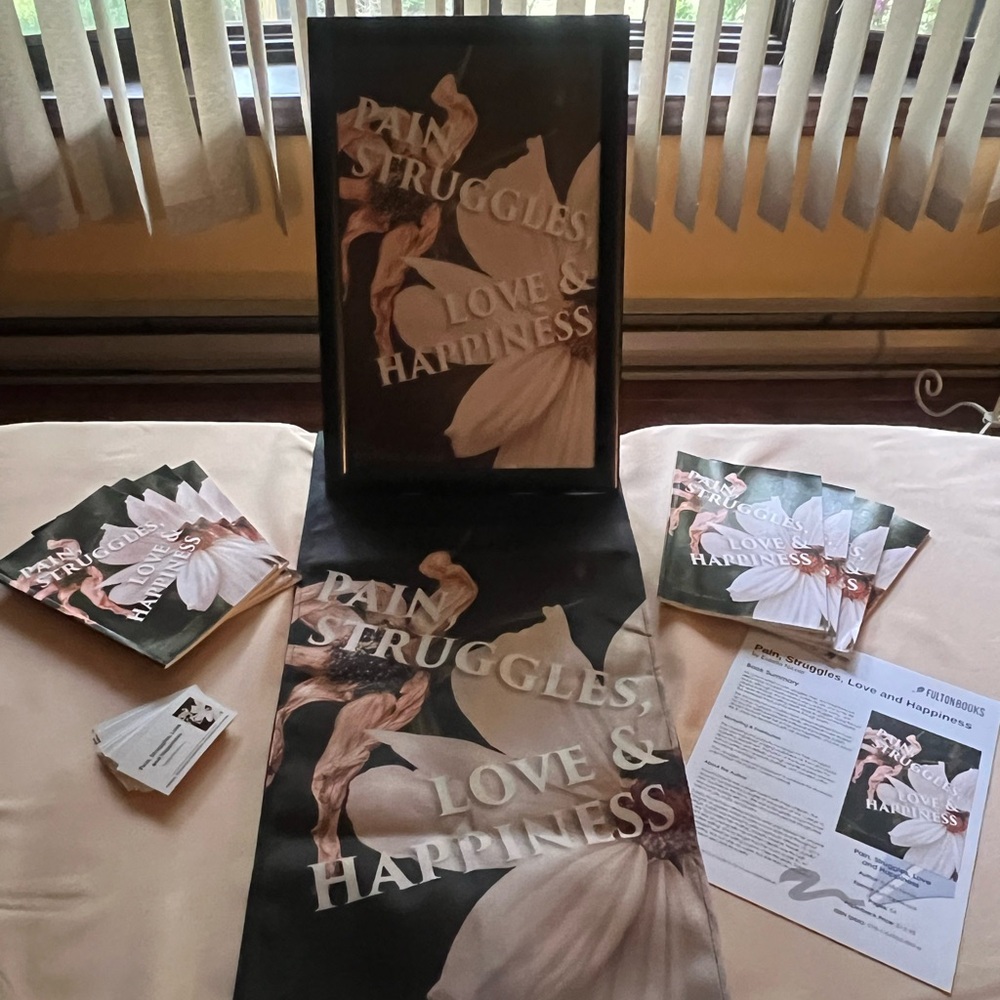Pain Struggles Love & Happiness poem book signed by author.